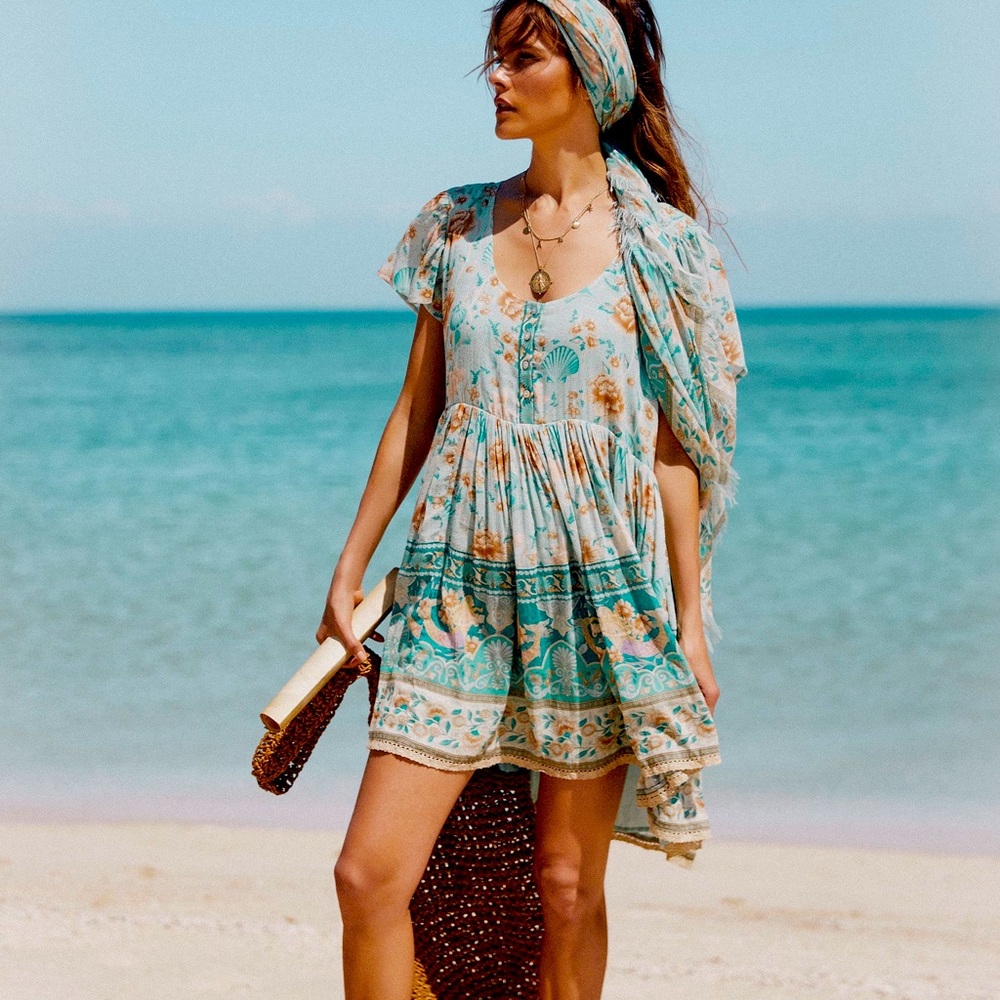 SPELL and the GYPSY MERMAID MIDI I Size Medium I Seafoam